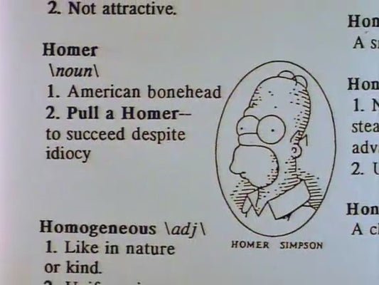 Homero al Diccionario